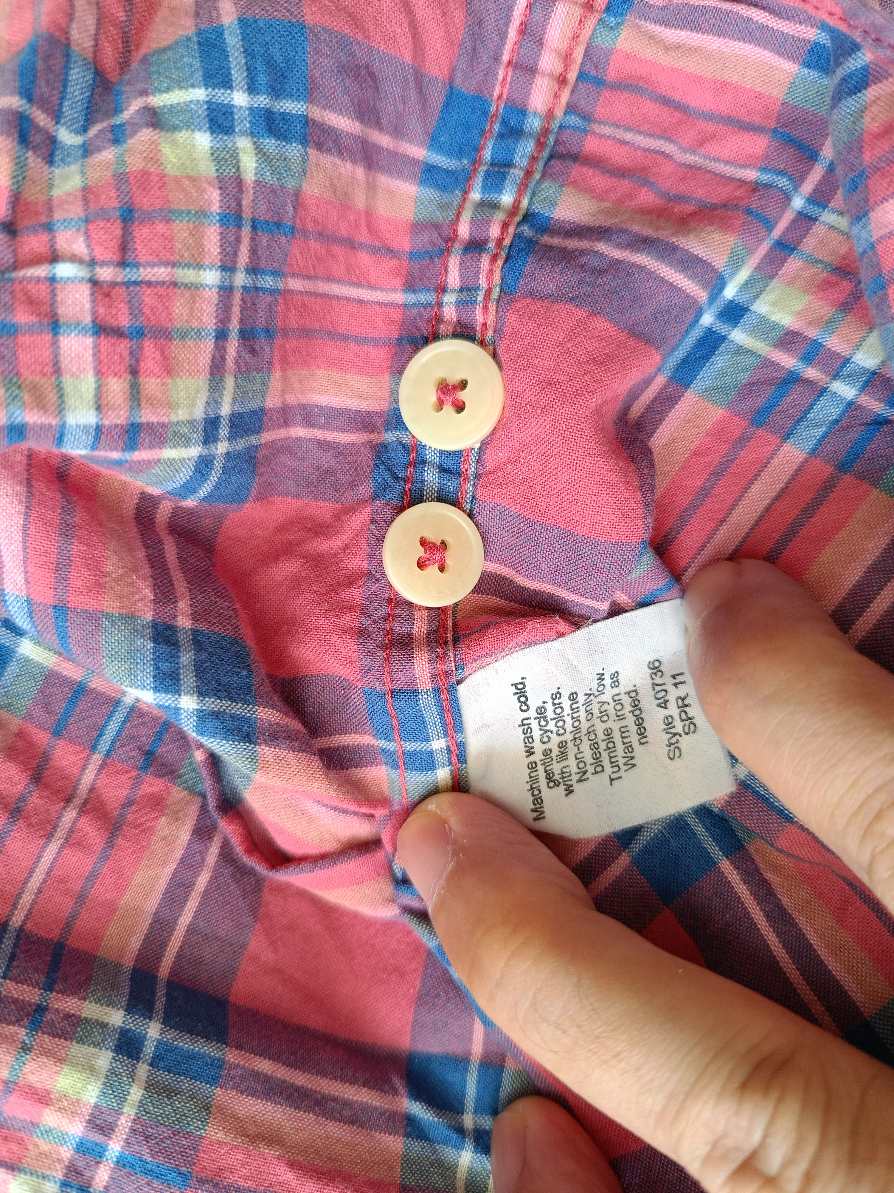 J.Crew Jcrew madras plaid double pockets slim fit XS shirt Size US XS / EU 42 / 0 - 13 Thumbnail
