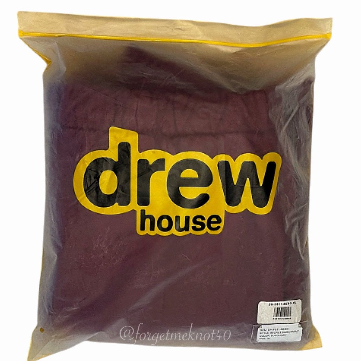 Drew House Nwt Size XL Drew House Secret Burgundy Sweatpants Size US 30 / EU 46 - 4 Thumbnail