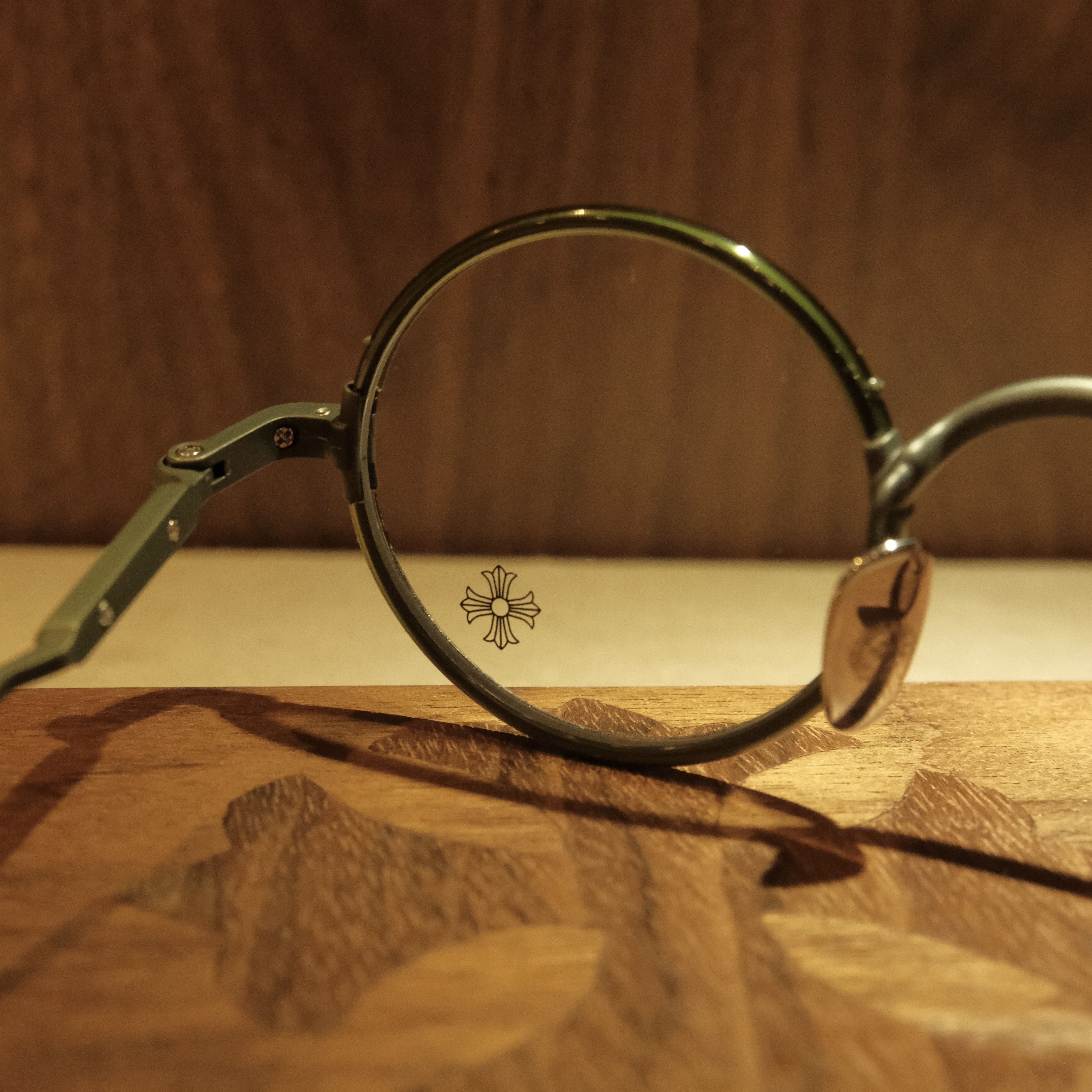 Chrome Hearts CHROME HEARTS EDITH F DARK OLIVE GLASSES Size ONE SIZE - 4 Thumbnail