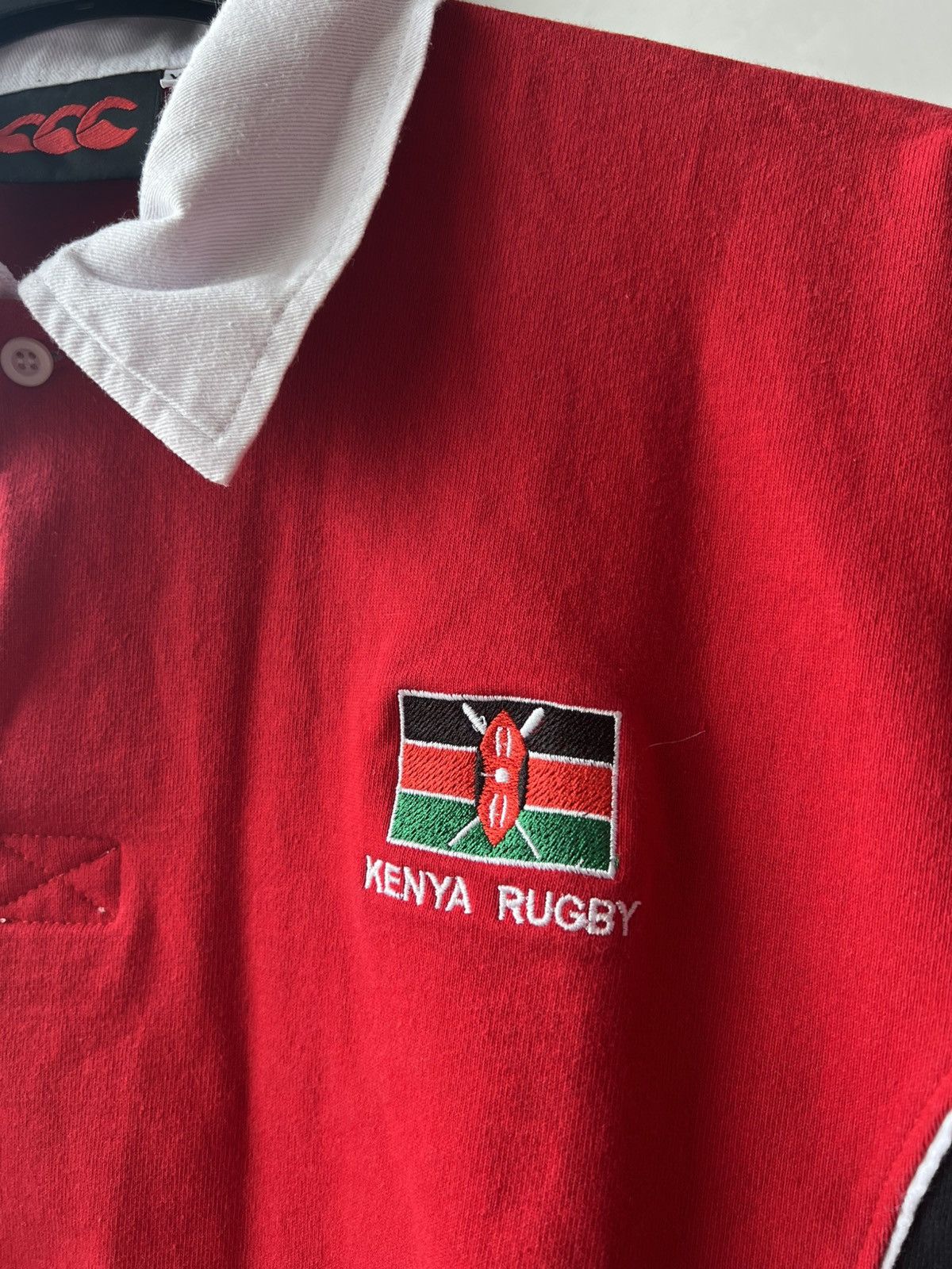 Canterbury of New Zealand 90’S KENYA NATIONAL TEAM UNION RUGBY VINTAGE JERSEY SHIRT Size US XL / EU 56 / 4 - 5 Thumbnail