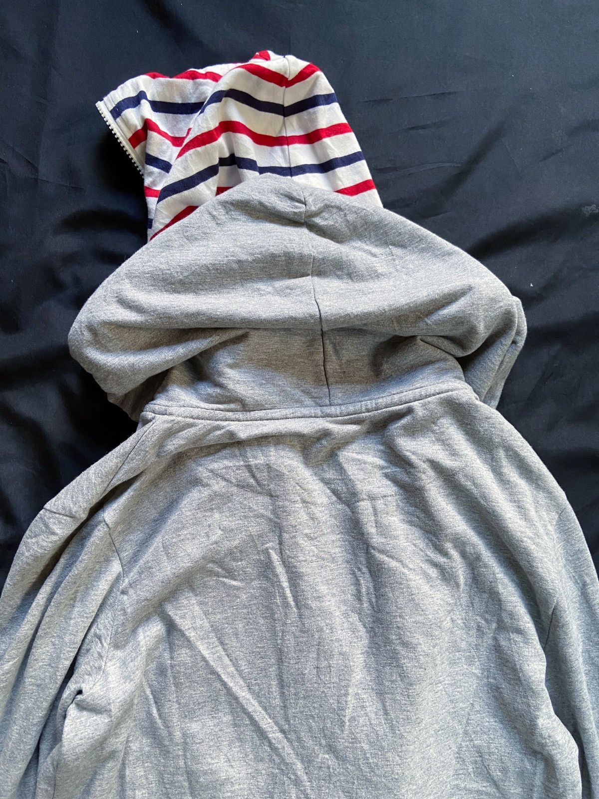 Isamu Katayama Backlash APACHE VINTAGE DOUBLE LAYER STRIPED CASUAL ZIP HOODIE Size US S / EU 44-46 / 1 - 14 Thumbnail