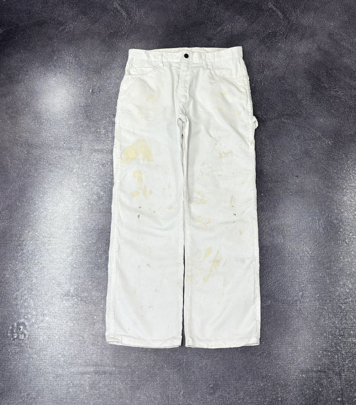 Dickies Vintage Dickies Workwear White Hype Baggy Carpenter Pants Size US 32 / EU 48 - 2 Thumbnail
