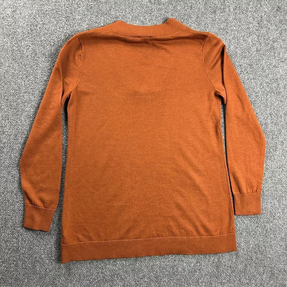 Talbots Talbots Sweater Womens Small Brown V-Neck Knit Pure Merion Size S / US 4 / IT 40 - 7 Thumbnail