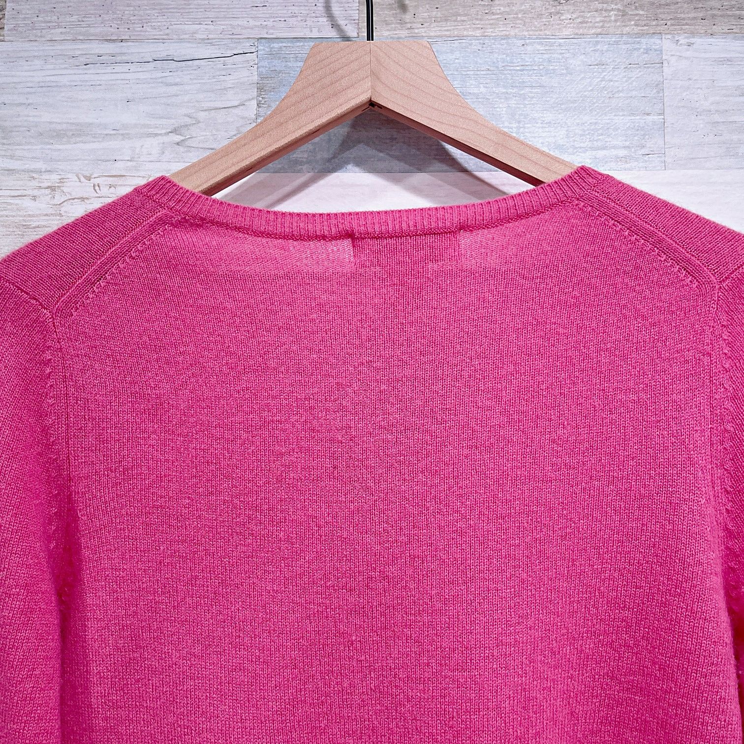 Other Peck & Peck 100% Cashmere Split Neck Pullover Sweater Pink M Size M / US 6-8 / IT 42-44 - 4 Thumbnail