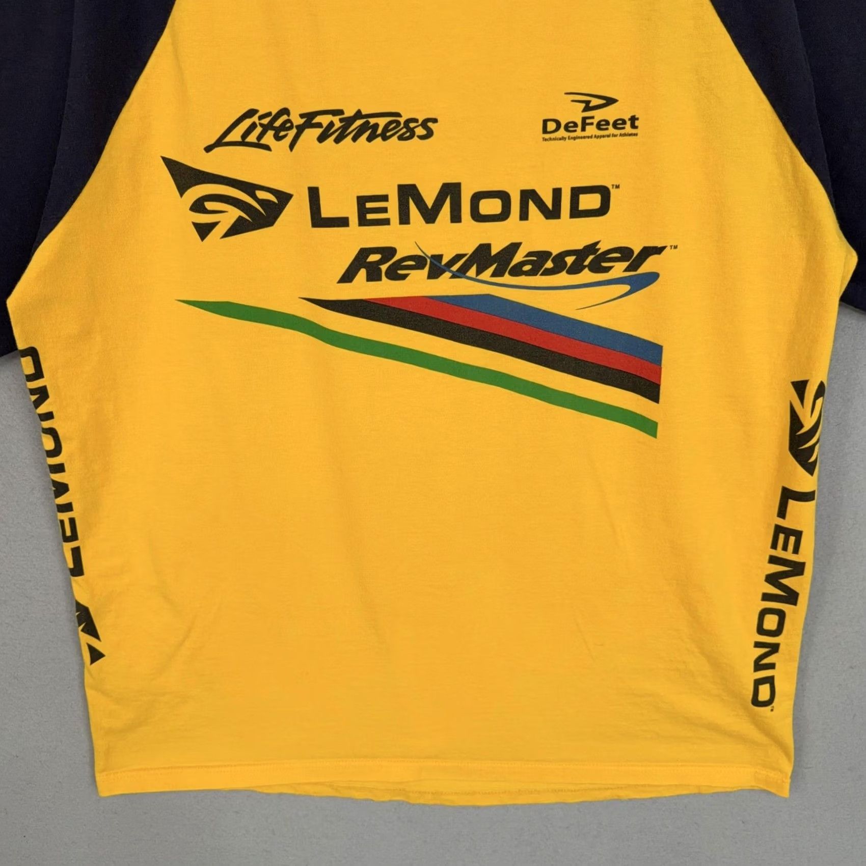 Vintage Avanti Collection Shirt Mens XL Yellow LeMond RevMaster Life Fitness Cycling Tee Size US XL / EU 56 / 4 - 3 Thumbnail