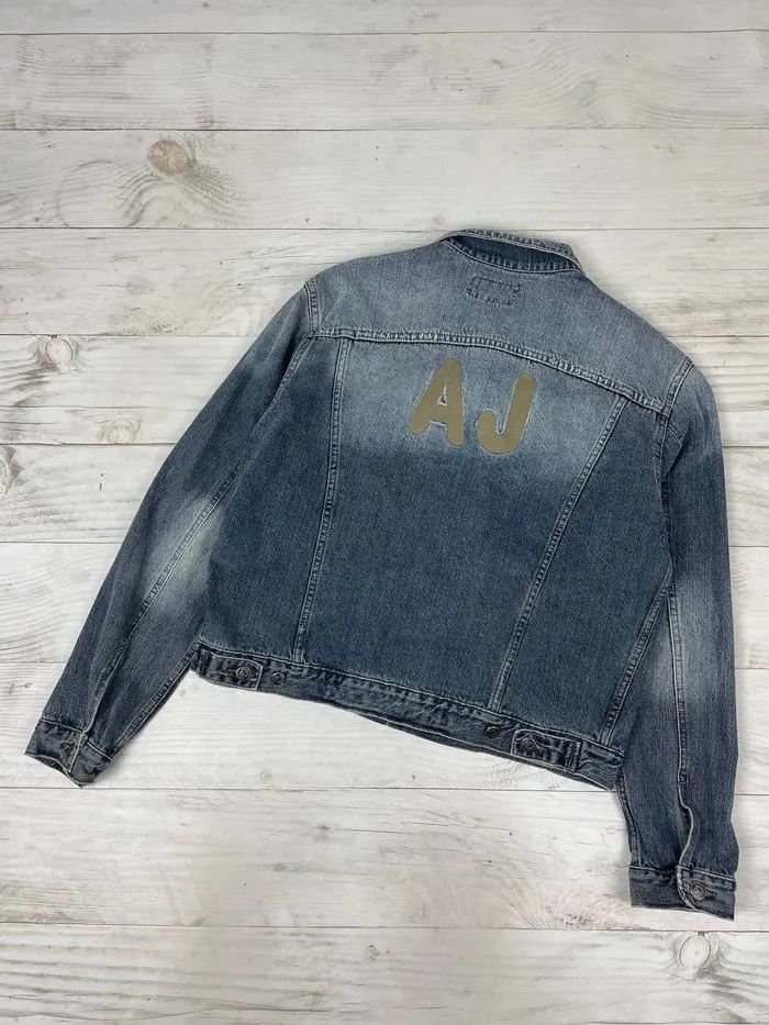 Armani Vintage Armani Big Logo Denim Jacket Y2K Japan Size US M / EU 48-50 / 2 - 1 Thumbnail