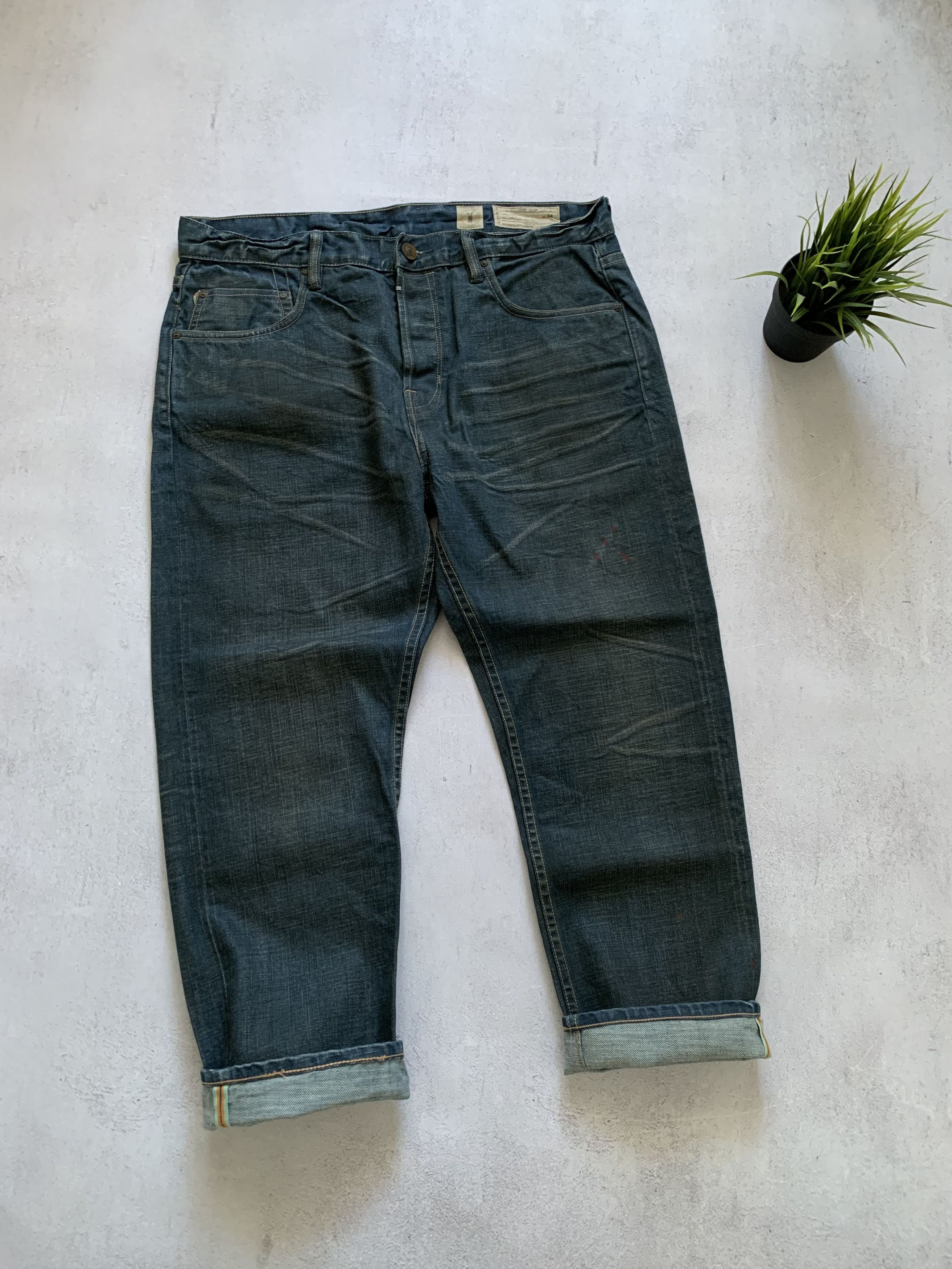 Allsaints × Japanese Brand Vintage Allsaints Jeans Denim Pants Baggy Dirty Distressed Size US 34 / EU 50 - 8 Thumbnail
