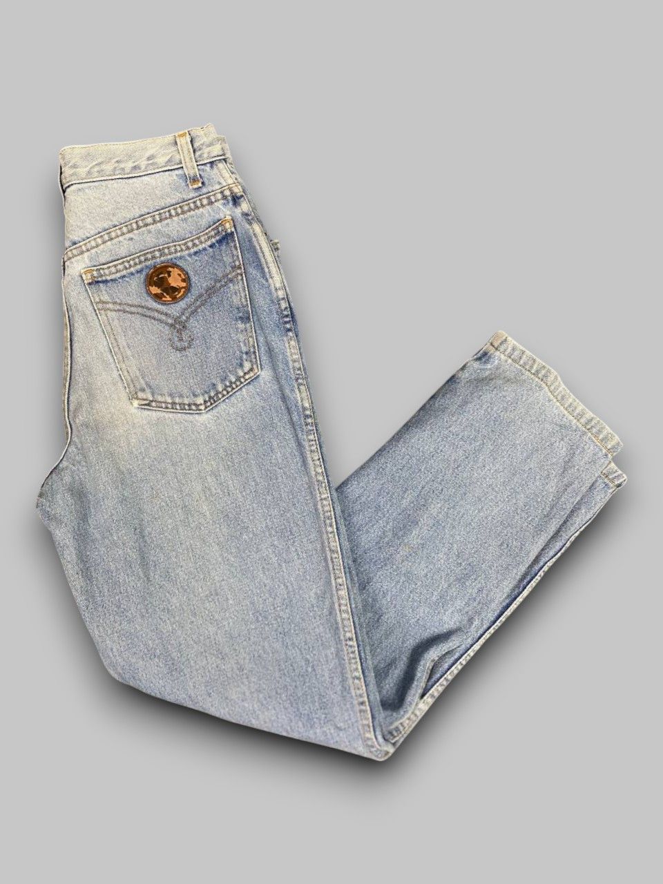 Moschino vintage moschino distressed denim made in italy Size US 27 - 1 Thumbnail