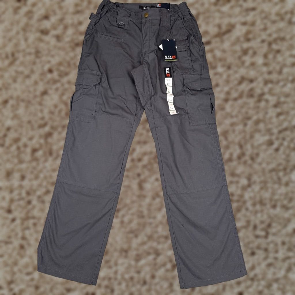 Vintage 5.11 Tactical Pants Women 5 Gray Taclite Cargo Rip-Stop Fabric Charcoal 64360 Size 28" / US 6 / IT 42 - 1 Thumbnail