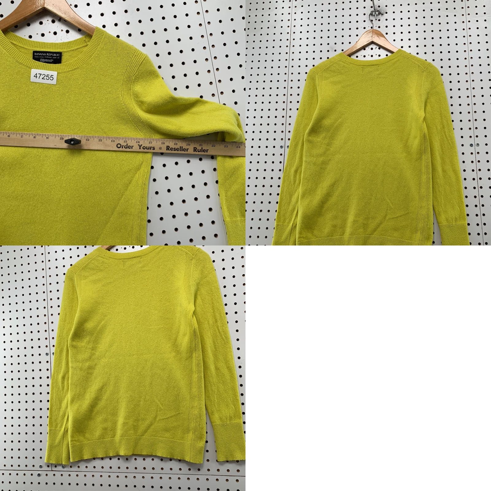 Banana Republic Banana Republic Merino Wool Pullover Sweater Womens Small Yellow Knit Shirt Pullover 90s? None. Size S / US 4 / IT 40 - 9 Thumbnail
