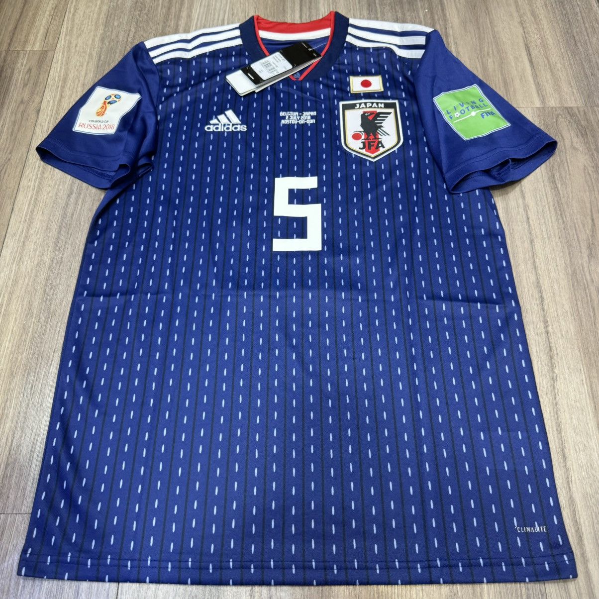 Adidas Japan World Cup 2018 home shirt #5 Nagatomo (Bnwt) Size US S / EU 44-46 / 1 - 1 Thumbnail