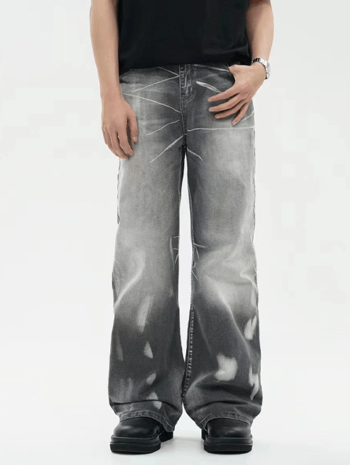 Japanese Brand × Jean Men's distressed washed American flared casual jeans Size US 32 / EU 48 - 1 Thumbnail