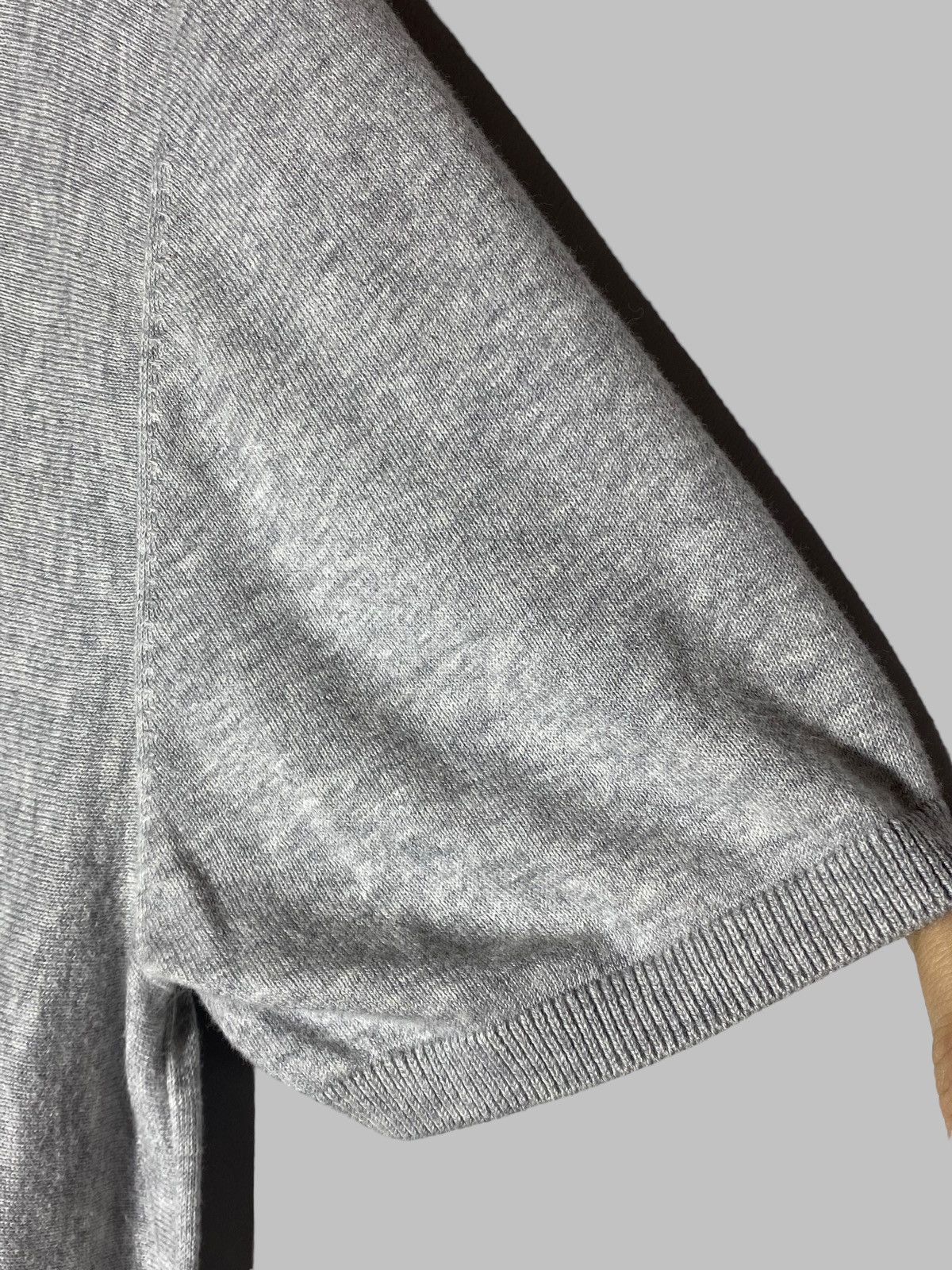 Baracuta Vintage Baracuta Knit Polo T-shirt Grey Blue Sripes Size US M / EU 48-50 / 2 - 13 Thumbnail