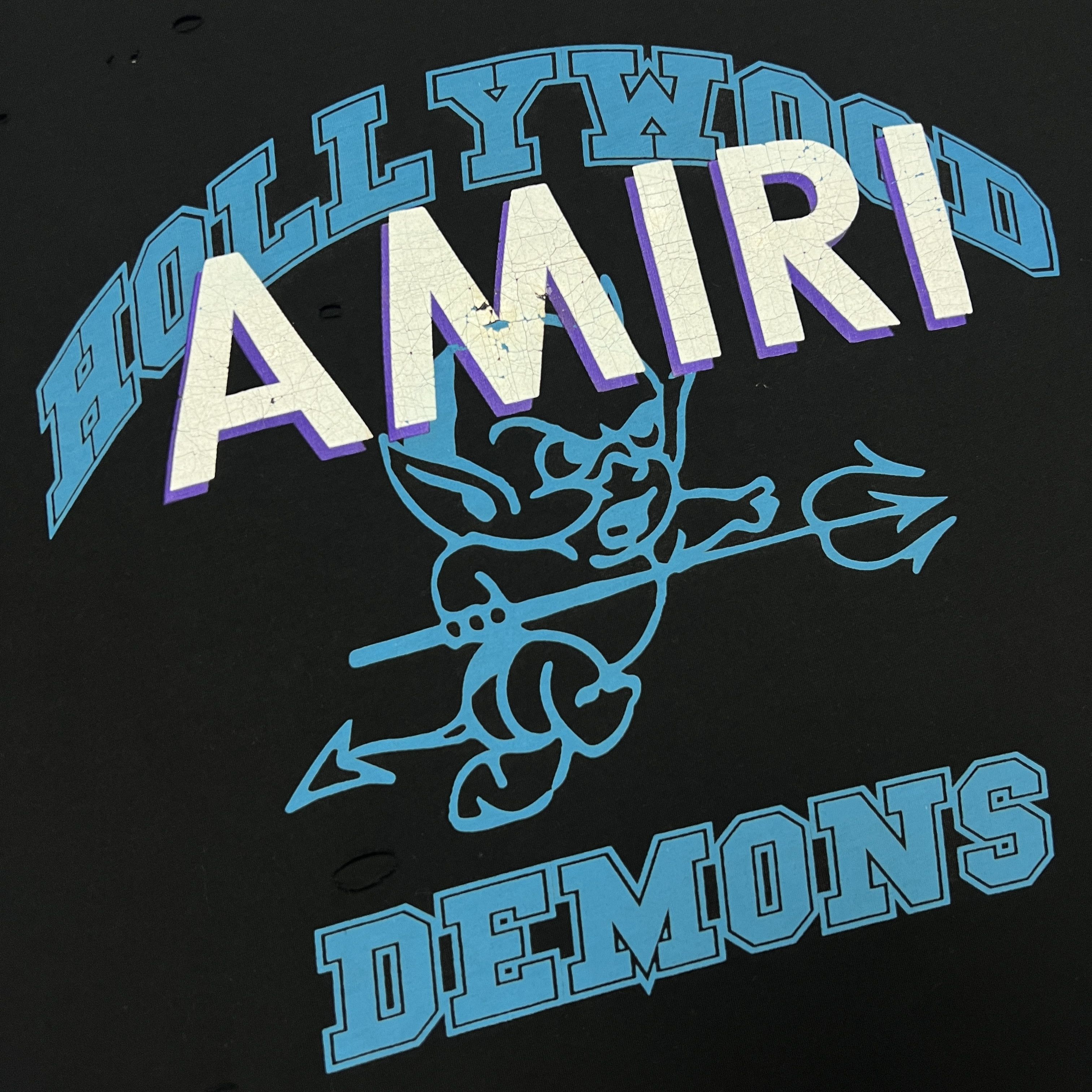 Amiri Amiri Hollywood Demons Distressed T-Shirt Size US S / EU 44-46 / 1 - 3 Thumbnail