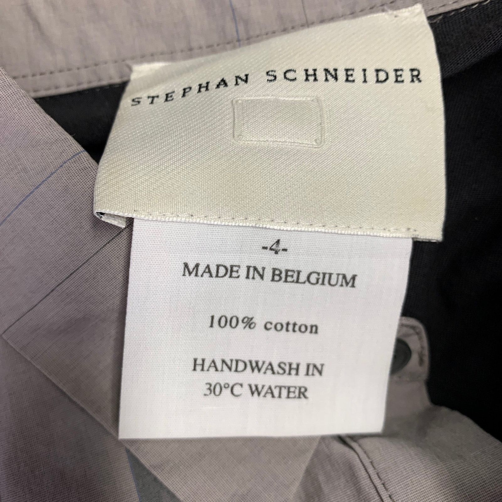 Stephan Schneider Size M Grey Taupe Mixed Fabrics Cotton Short Sleeve Shirt Size US M / EU 48-50 / 2 - 4 Thumbnail