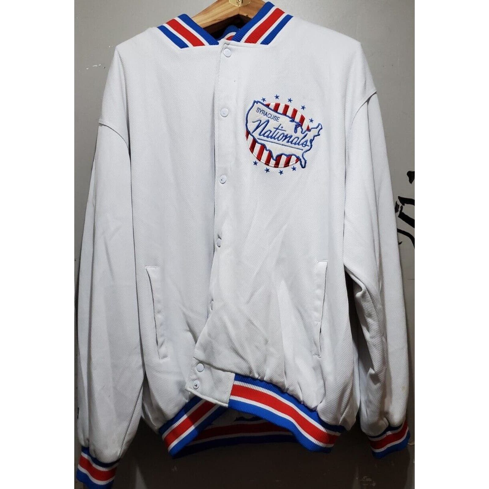 image of White Hardwood Classic 1949 Syracuse Jacket 2Xl, Men's