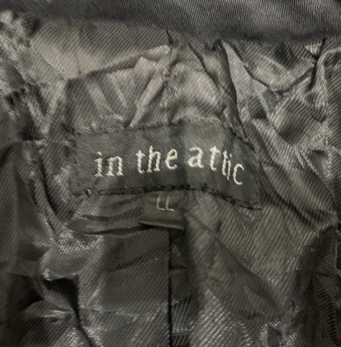 In The Attic IN THE ATTIC JAPAN BLACK WASHED BIKER JACKET DOUBLE COLLAR Size US S / EU 44-46 / 1 - 15 Thumbnail