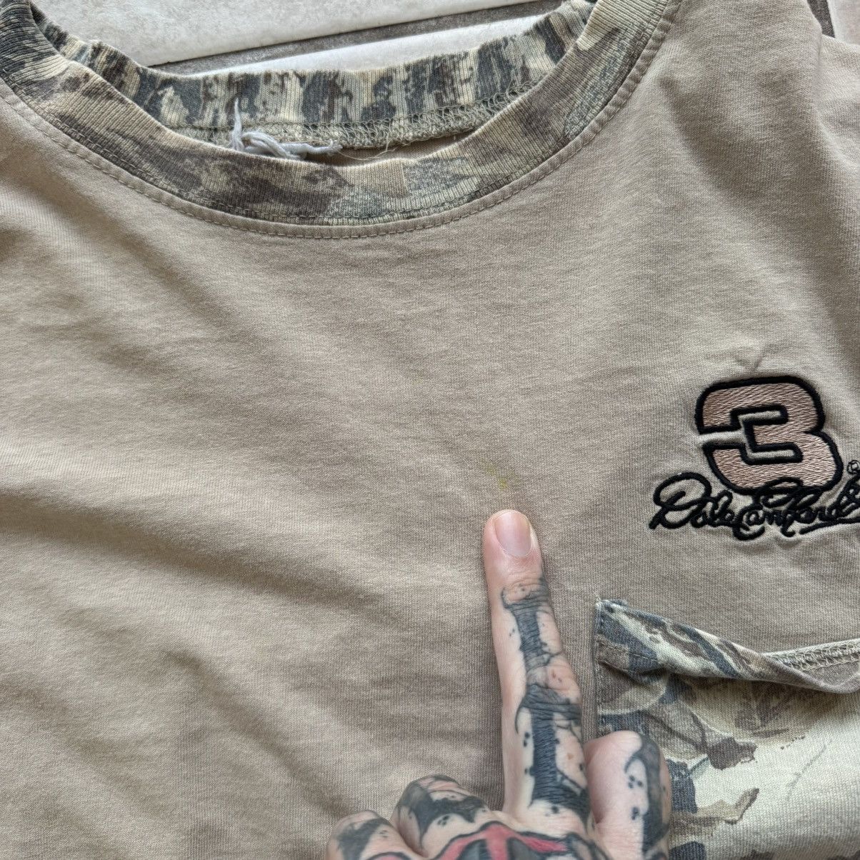 NASCAR vintage Dale Earnhardt real tree camo nascar pocket tee Size US L / EU 52-54 / 3 - 4 Thumbnail