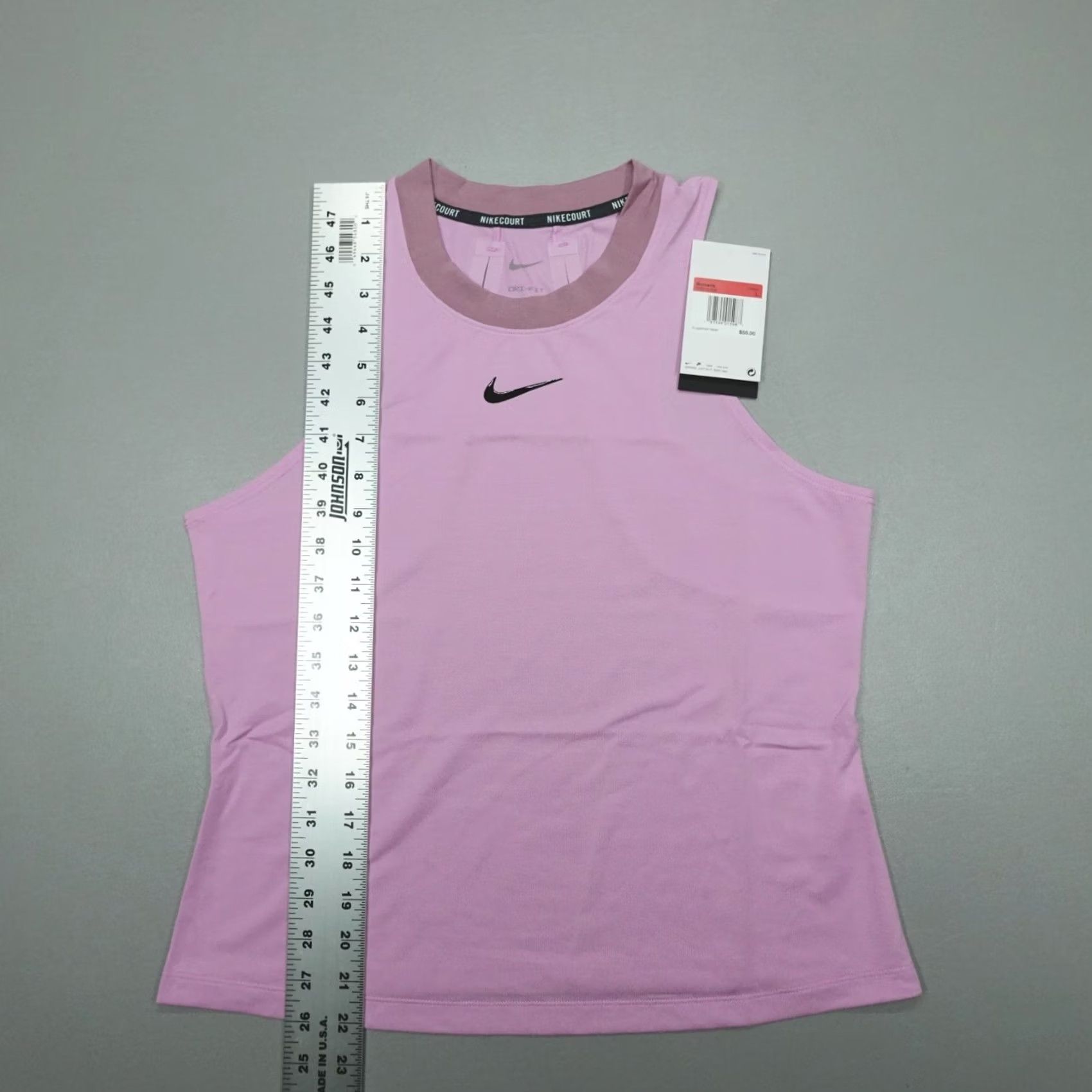 Nike Nike Dri-Fit Tennis Court Tank Top Pink Women's L Sleeveless Racerback Shirt (Regular) Size L / US 10 / IT 46 - 6 Thumbnail