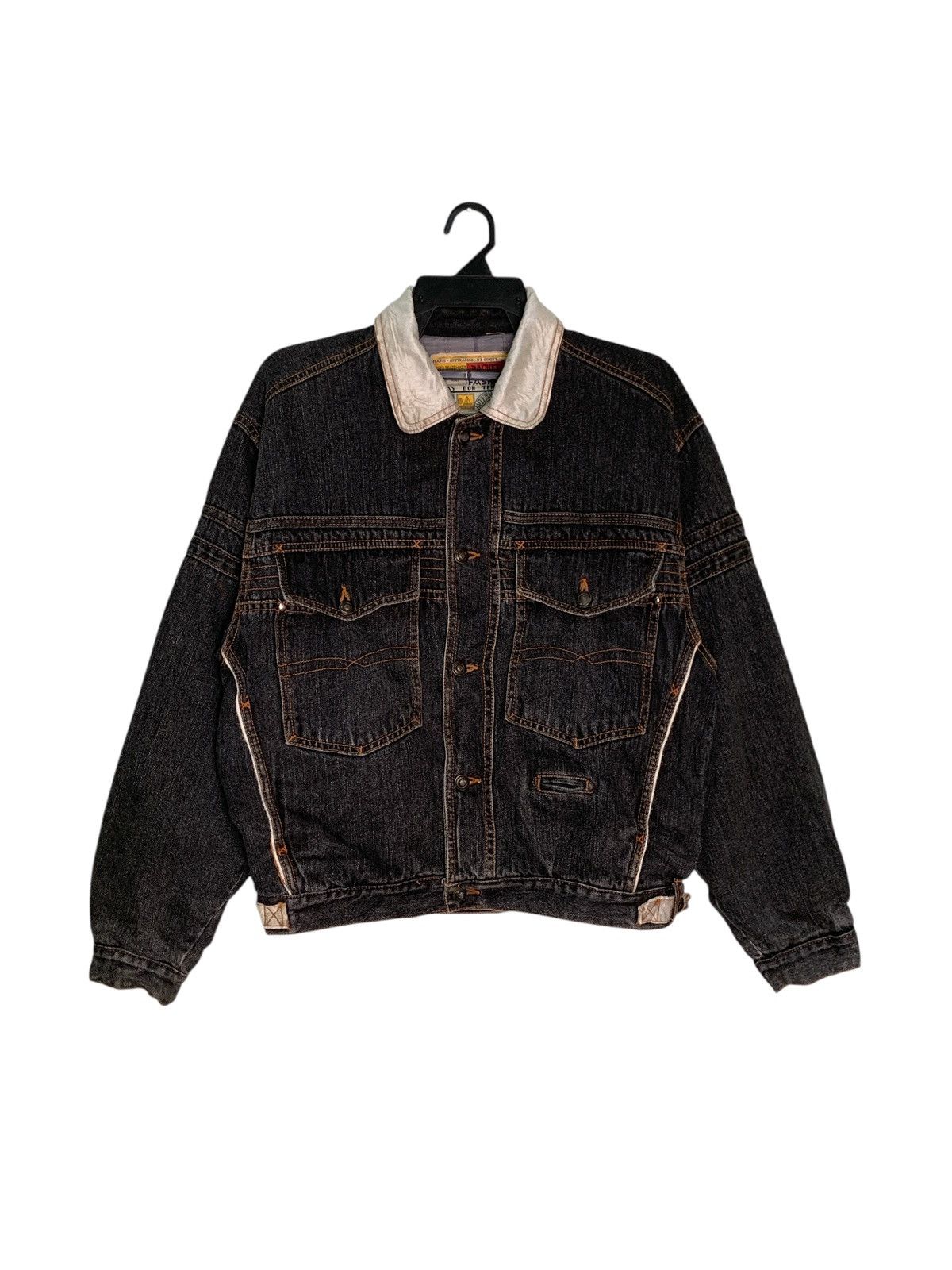 Japanese Brand Rare Design Dachet Fashion International Denim Jackets Size US S / EU 44-46 / 1 - 1 Thumbnail