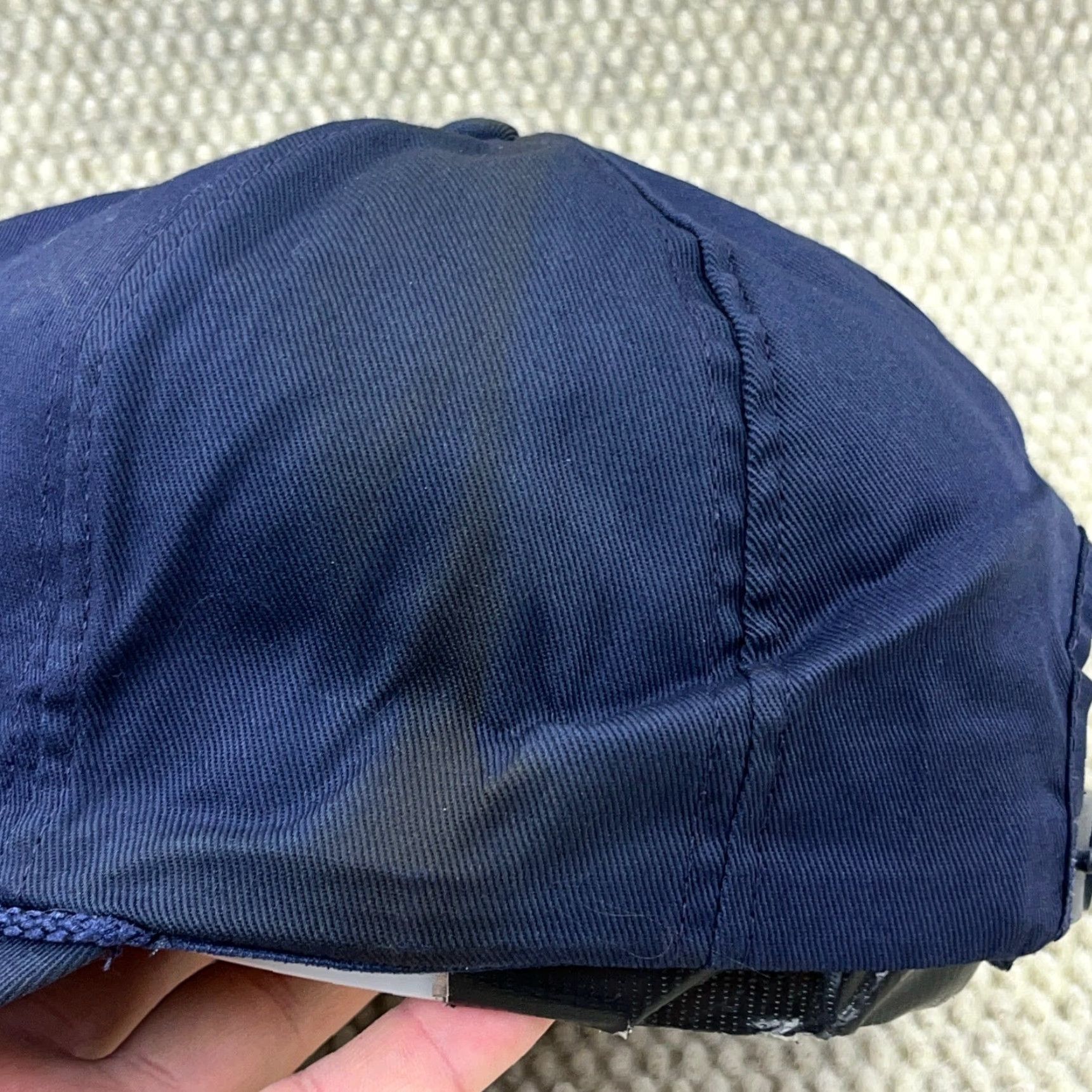 Vintage Vintage 90s USA Blue Cotton Twill Snapback Hat * User: Vintage USA 90s Blue Cotton Twill Snapback Hat * Size ONE SIZE - 5 Thumbnail