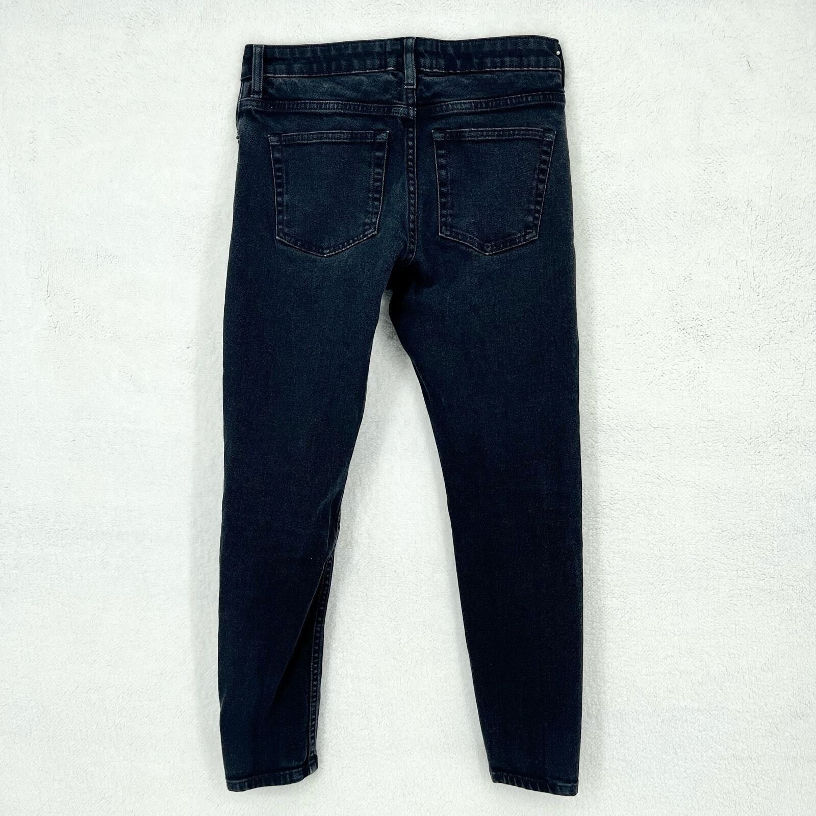 Everlane Everlane Skinny Mid Rise Ankle Cut Black Cotton Jean Size 28 Size 28" / US 6 / IT 42 - 6 Thumbnail