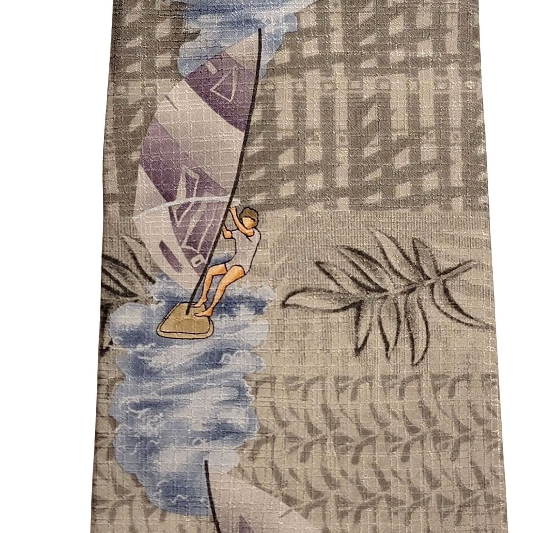 Vintage Tropics by Tango Silk Tie Mens Necktie Sailing Beach Resort Cruise Vaca Summer Size ONE SIZE - 4 Thumbnail