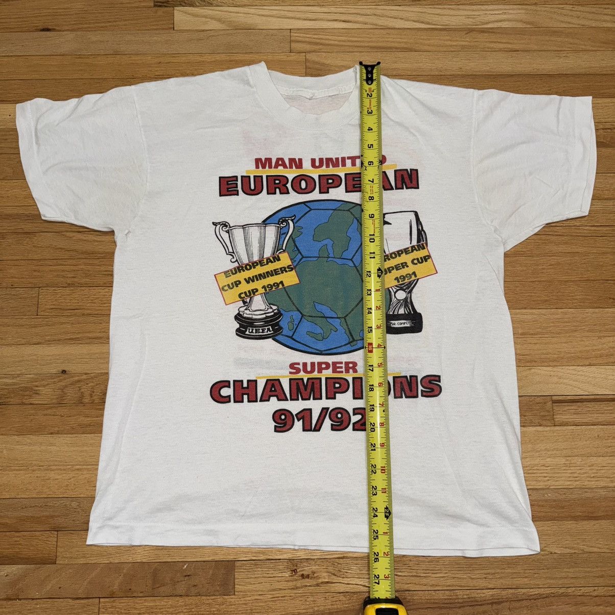 Vintage Manchester United European Championship Winners Shirt 1992 Size US L / EU 52-54 / 3 - 5 Thumbnail