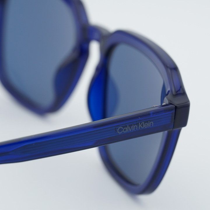 Calvin Klein Calvin Klein CK23533S 400 Men Sunglasses Blue Square Frame Size ONE SIZE - 9 Thumbnail