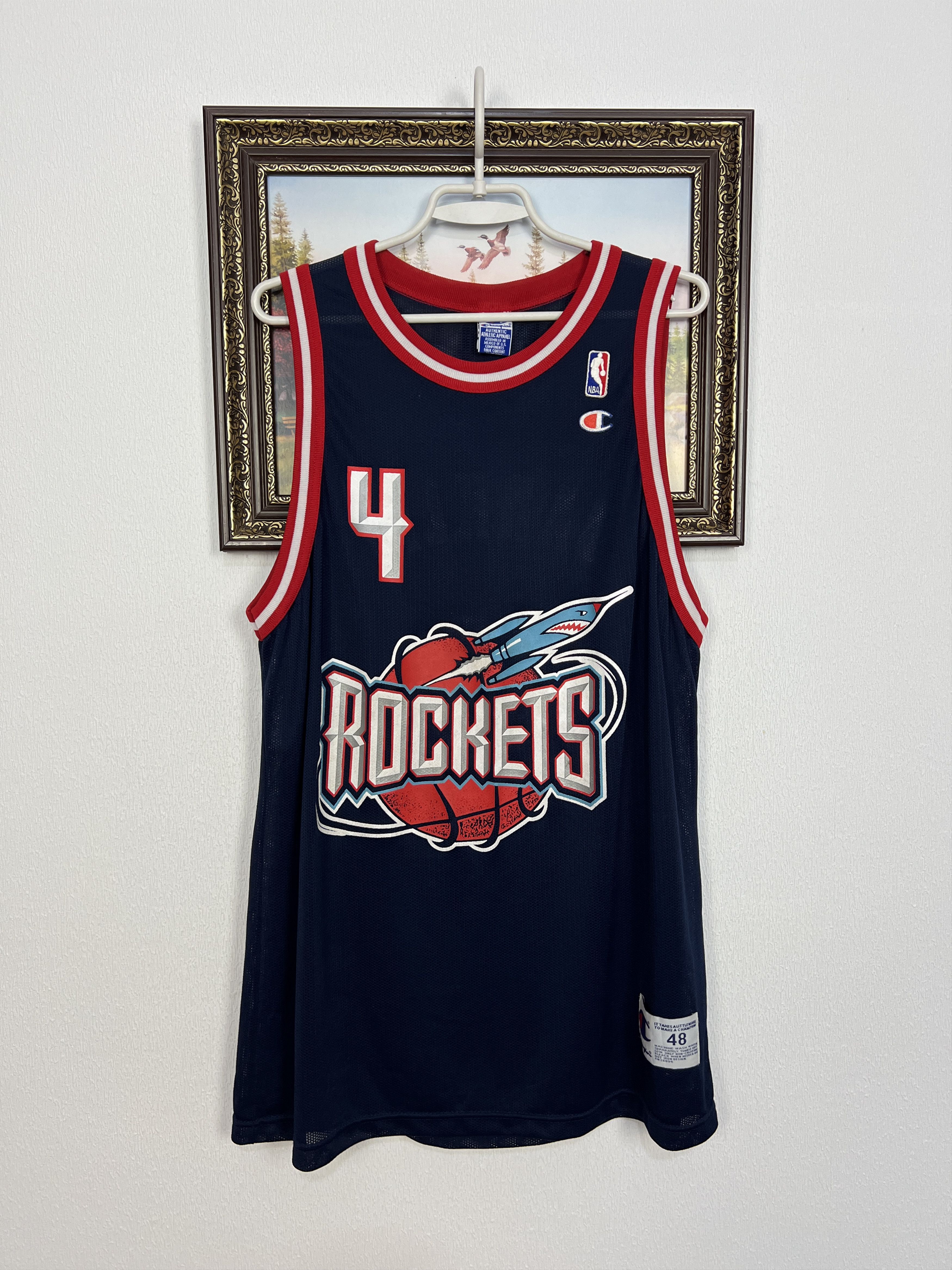 Champion Vintage 90's Houston Rockets Charles Barkley NBA Jersey Size US XL / EU 56 / 4 - 1 Thumbnail