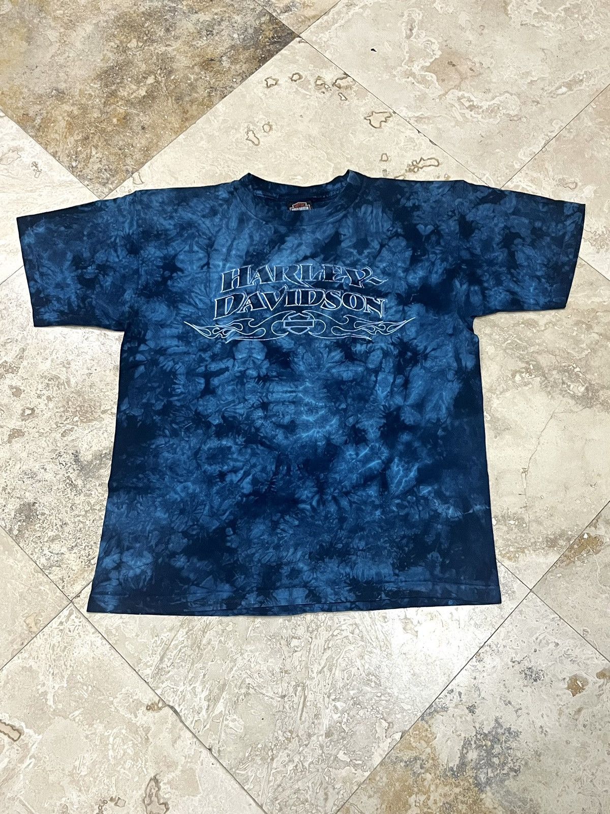 Harley Davidson Y2K Tribal Harley Davidson Tie Dye Tee Size US M / EU 48-50 / 2 - 1 Thumbnail