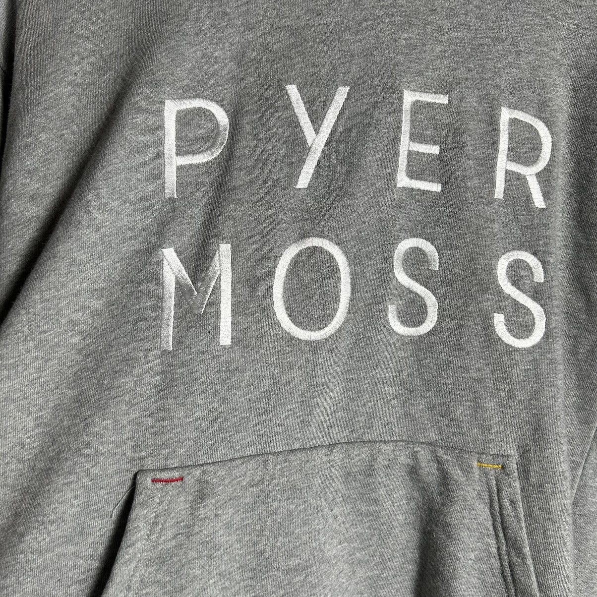 Pyer Moss PYER MOSS Big Logo Crop Top Hoodie Size XL / US 12-14 / IT 48-50 - 3 Thumbnail