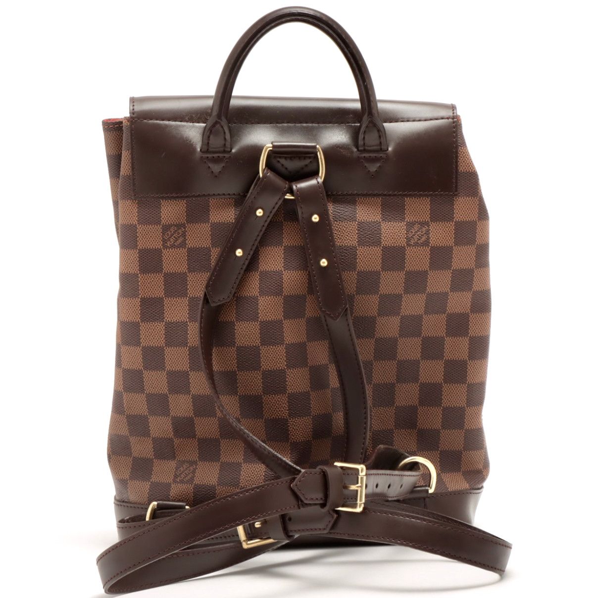 Louis Vuitton Louis Vuitton Brown Damier Ebene Coated Canvas Soho Backpack Size ONE SIZE - 2 Thumbnail