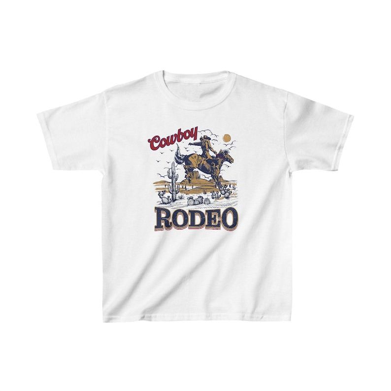 Designer Cowboy Rodeo Women Baby Tee | Cute Trendy Baby Tee Size M / US 6-8 / IT 42-44 - 2 Thumbnail