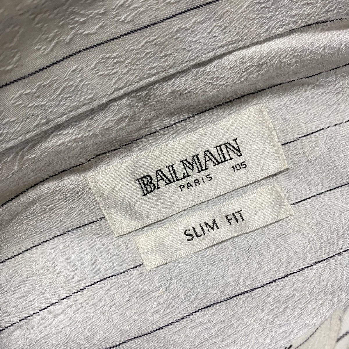 Balmain Balmain Stripe Shirt Button Up Size US L / EU 52-54 / 3 - 2 Thumbnail