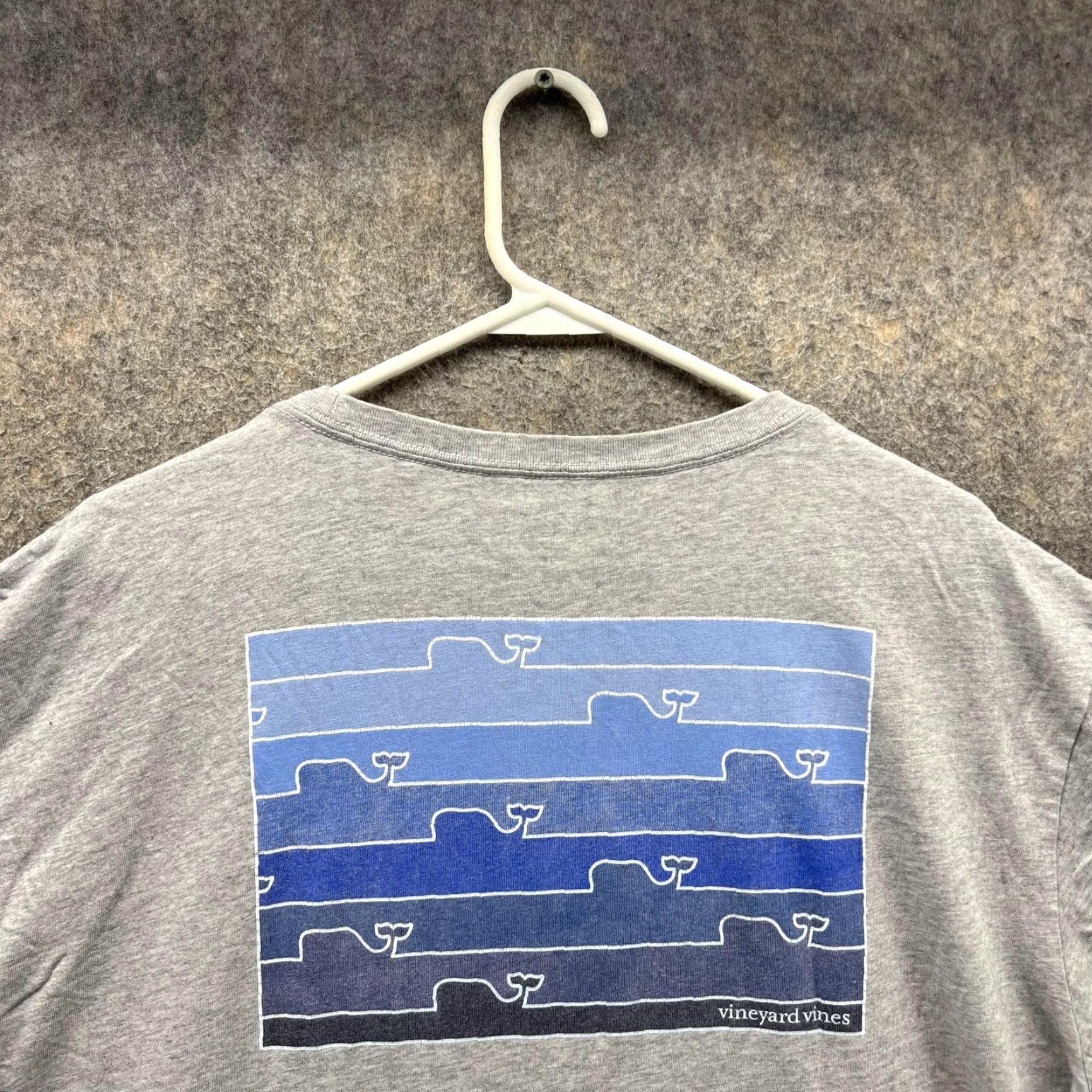 Vineyard Vines Vineyard Vines Shirt Men XXL Blue Gray Short Sleeve Crew Neck Cotton Whale Print T-Shirt Size US XXL / EU 58 / 5 - 2 Thumbnail