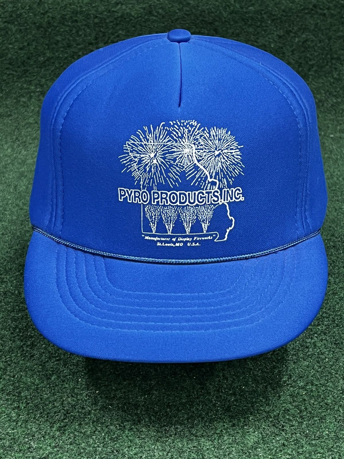 Vintage Vintage 90s Pyro Products Full Foam Trucker Hat Size ONE SIZE - 1 Thumbnail