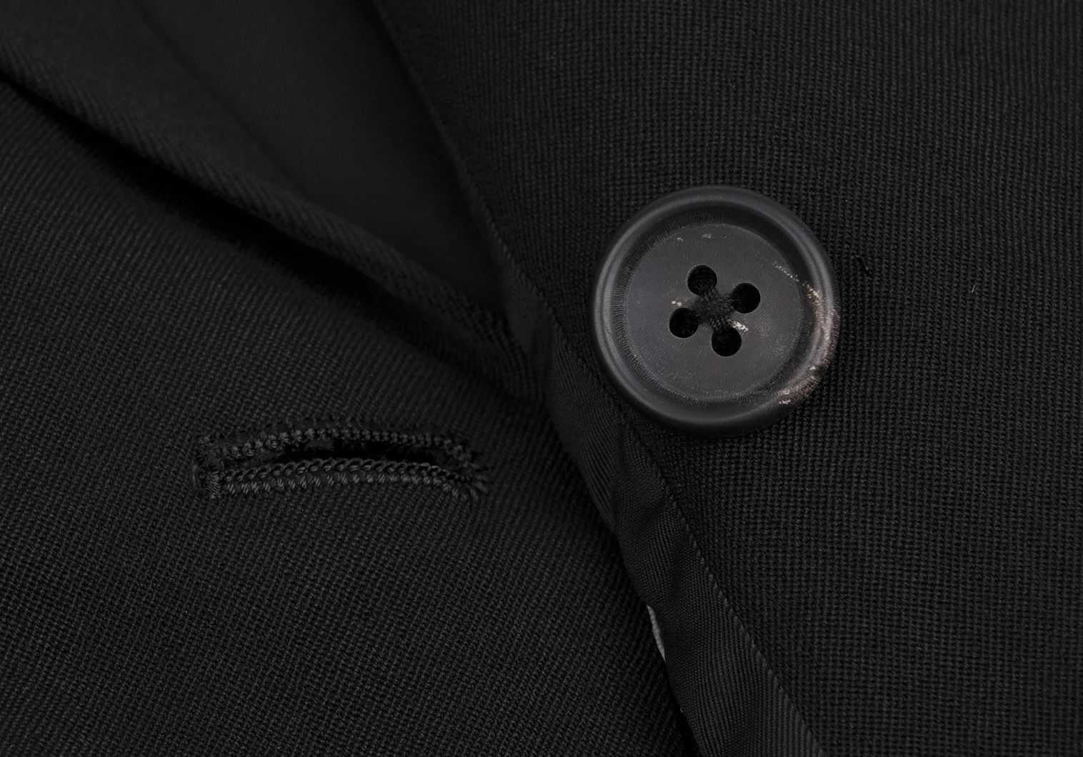 Yohji Yamamoto Yohji Yamamoto Wool Gabardine Jacket Black M Size US M / EU 48-50 / 2 - 12 Thumbnail