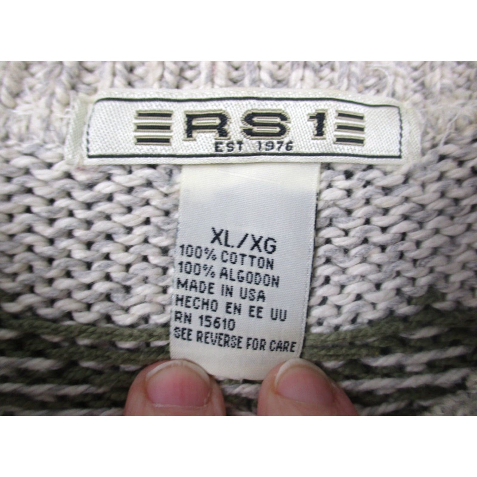 Vintage VINTAGE RS1 Sweater Shirt? Size US XL / EU 56 / 4 - 2 Thumbnail
