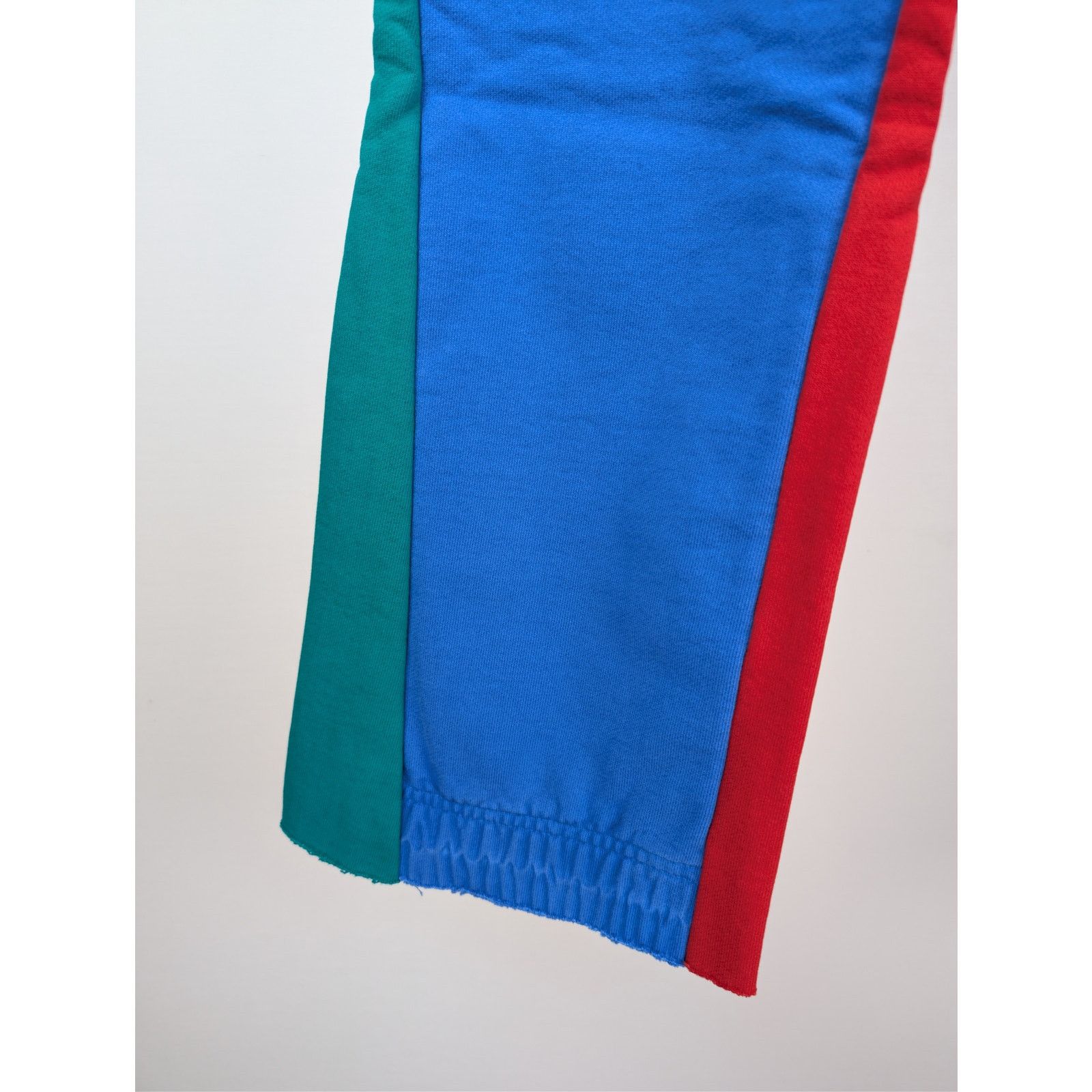 Gallery Dept. o1rshd1 Flared Denim-Panelled Logo-Print Sweatpants in Blue Size US 34 / EU 50 - 9 Thumbnail