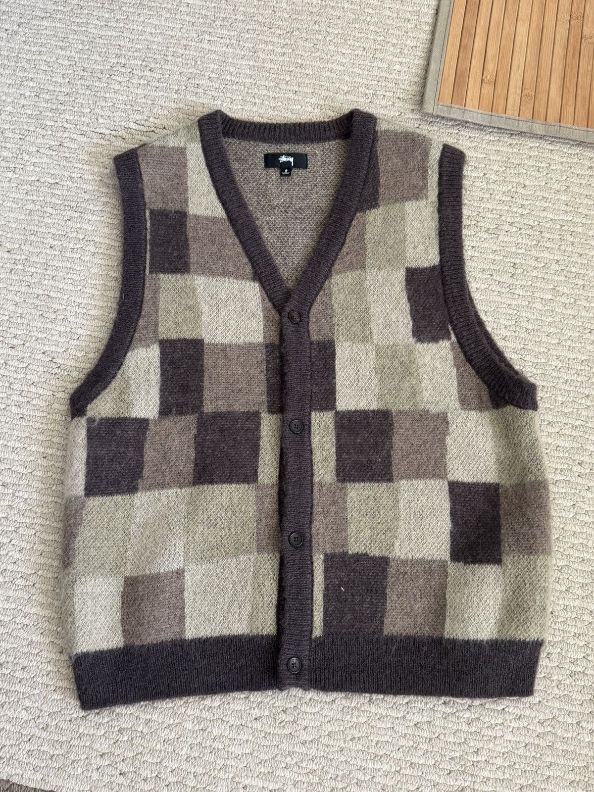 Stussy Stussy Wobbly Check Vest Size US S / EU 44-46 / 1 - 1 Thumbnail