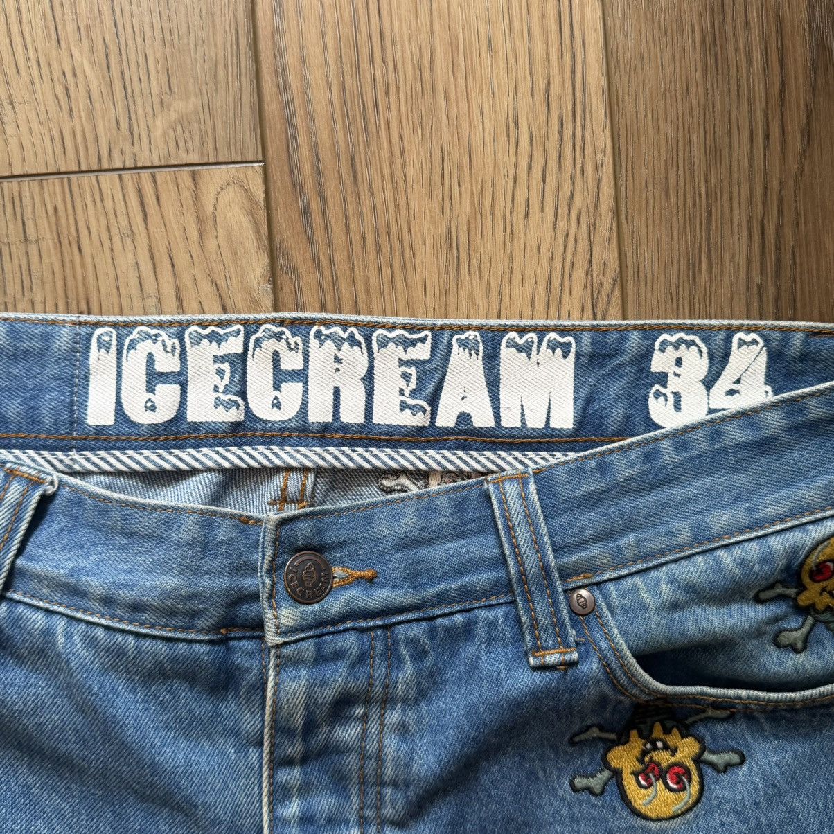 Billionaire Boys Club Icecream “Cones n Bones” Embroidered Denim Shorts Size US 34 / EU 50 - 4 Thumbnail