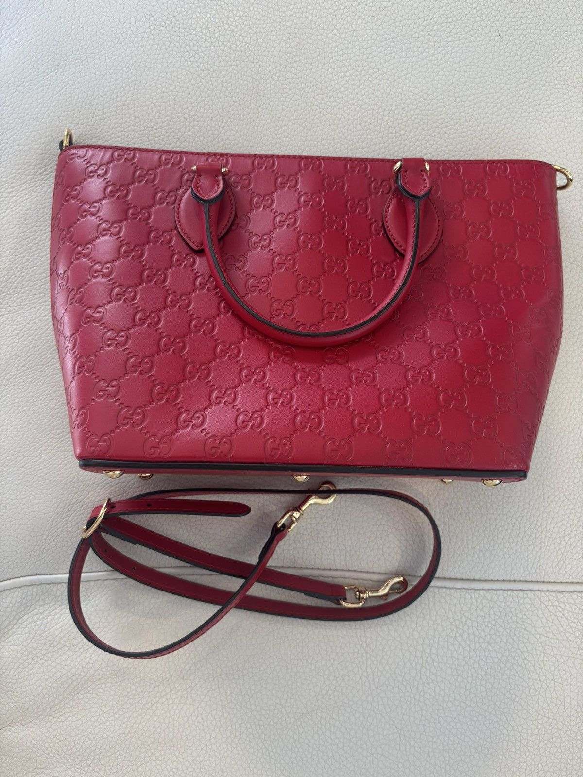 Gucci Gucci Classic Sima Leather Tote Bag Size ONE SIZE - 1 Thumbnail