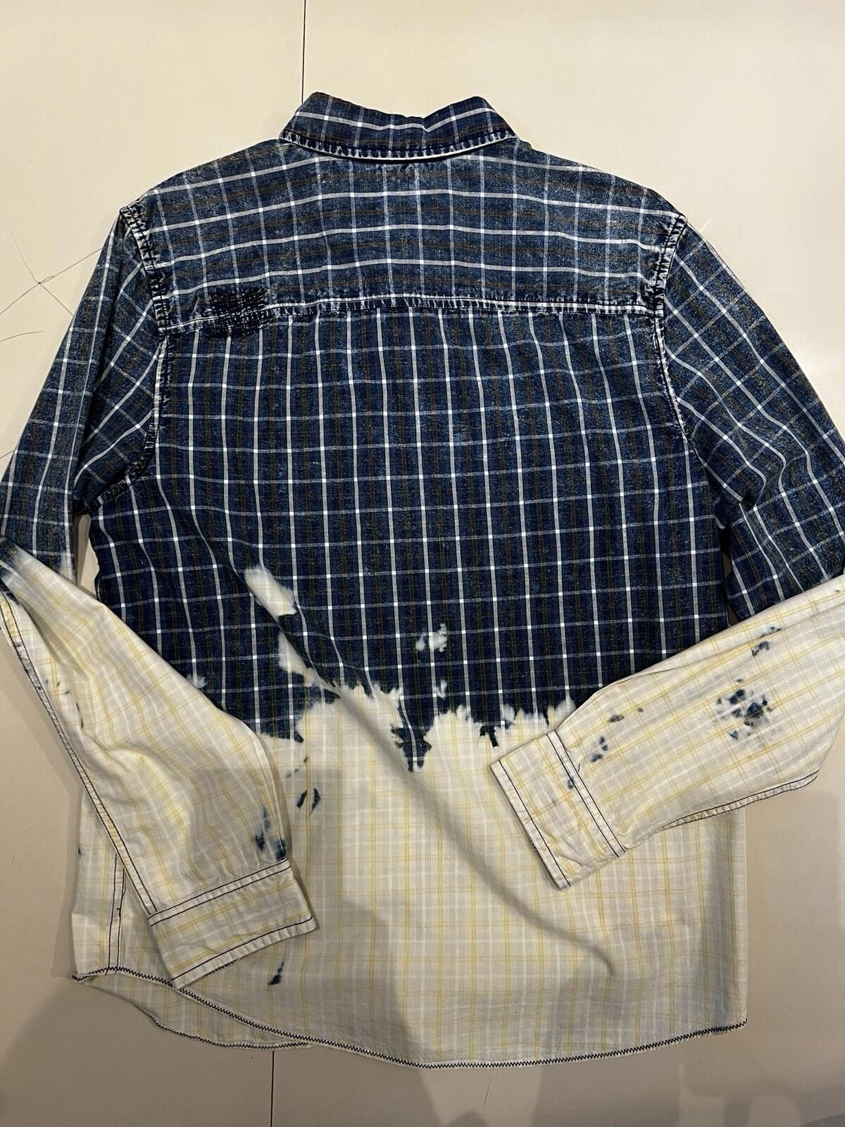Other Vintage Buffalo David Bitton Bleached Blue Button Up Shirt L Size US L / EU 52-54 / 3 - 6 Thumbnail