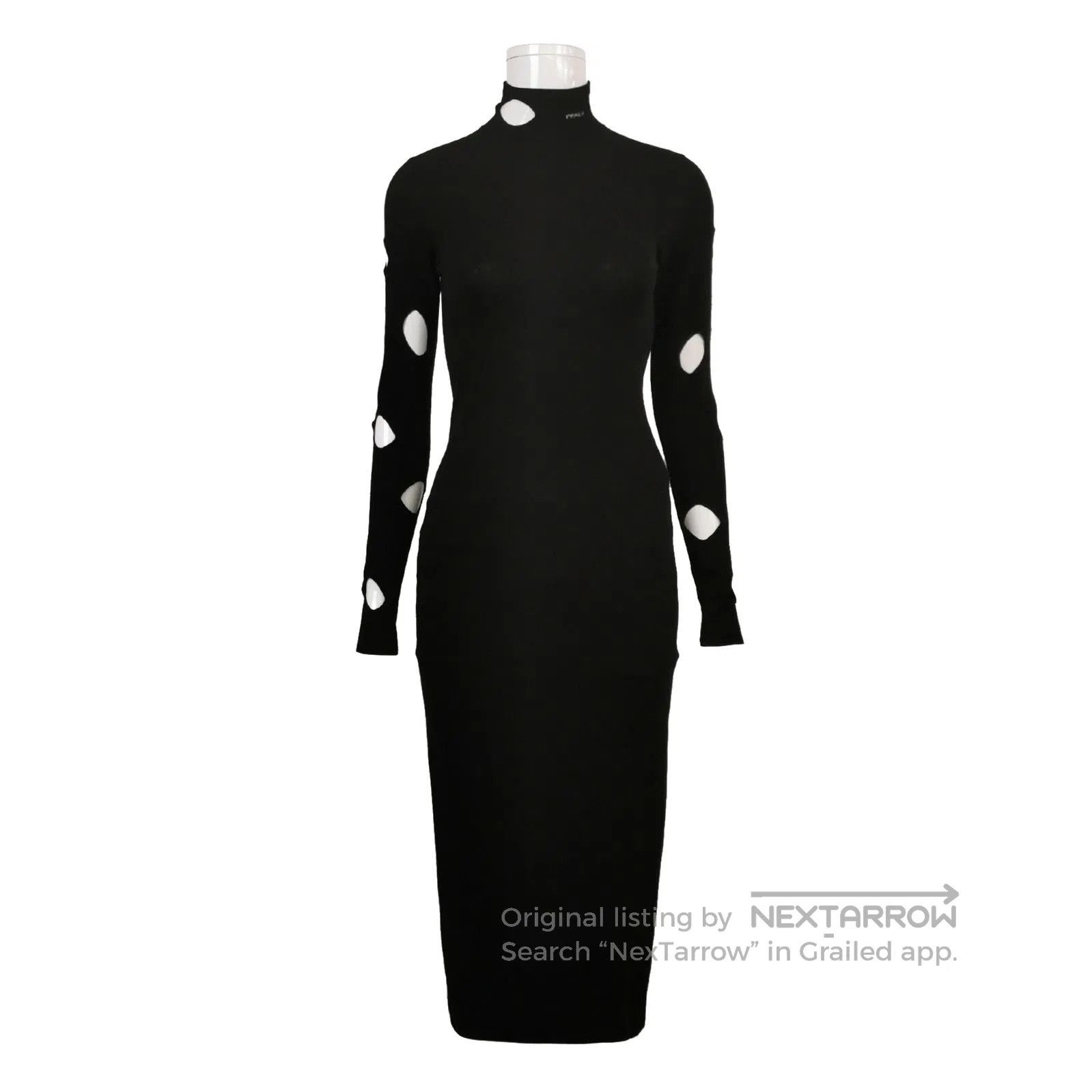 Prada Prada High Neck Hole Detail Long Sleeve Dress . Size S / US 4 / IT 40 - 1 Thumbnail