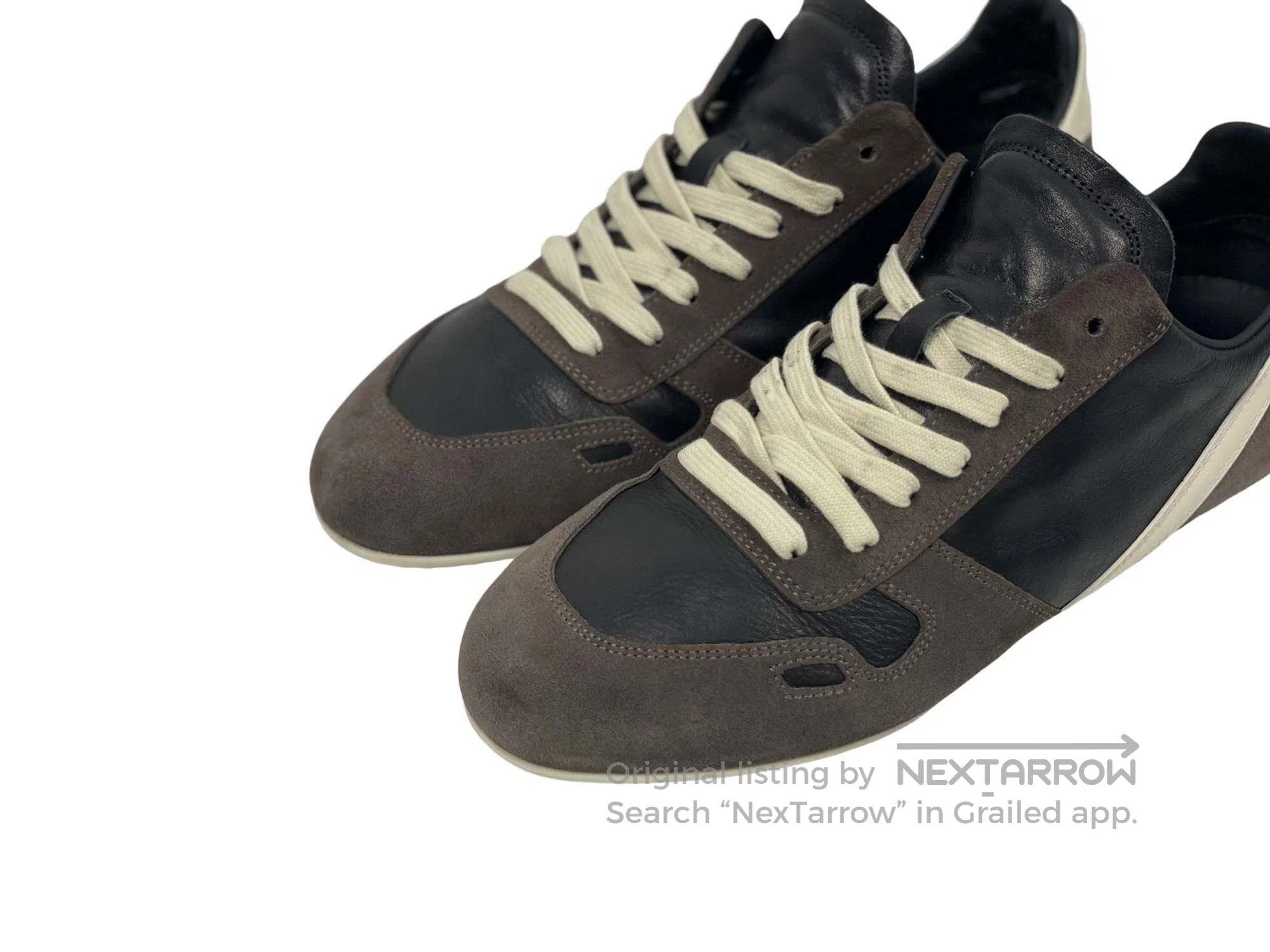 Rick Owens Rick Owens Thin Bottom German Training Low-Top Sneakers Size US 7 / EU 40 - 2 Thumbnail