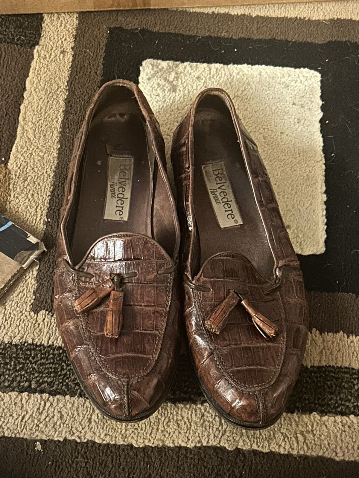 Belvedere Belvedere Crocodile Exotic Formal Men's Tuxedo Shoes Size US 10 / EU 43 - 1 Preview