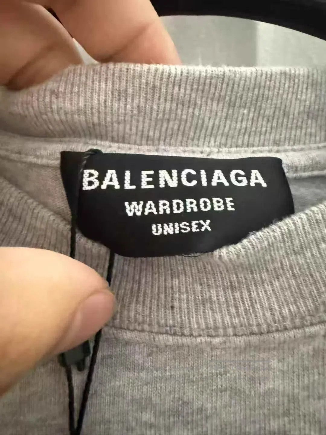 Balenciaga Balenciaga Grey Front and Back Printed Logo Short Sleeve| Size US S / EU 44-46 / 1 - 3 Thumbnail