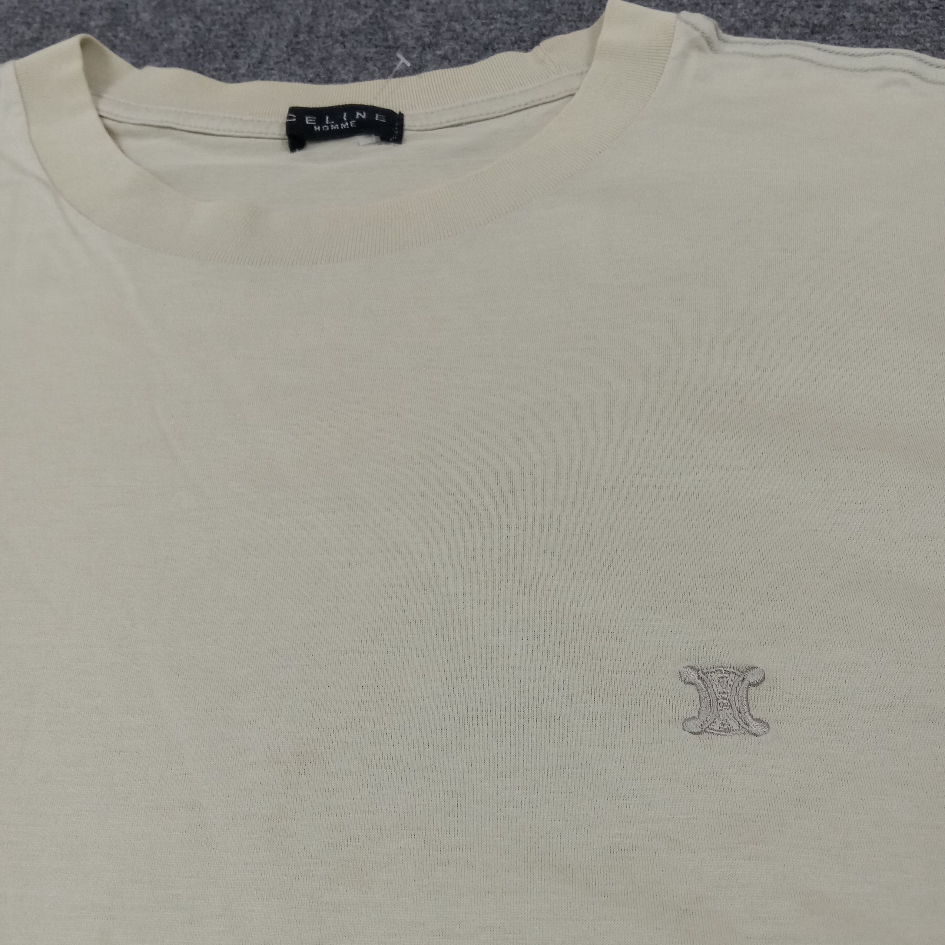 Celine Celine Homme Luxury Plain Tshirt C276N58 Size US M / EU 48-50 / 2 - 2 Thumbnail