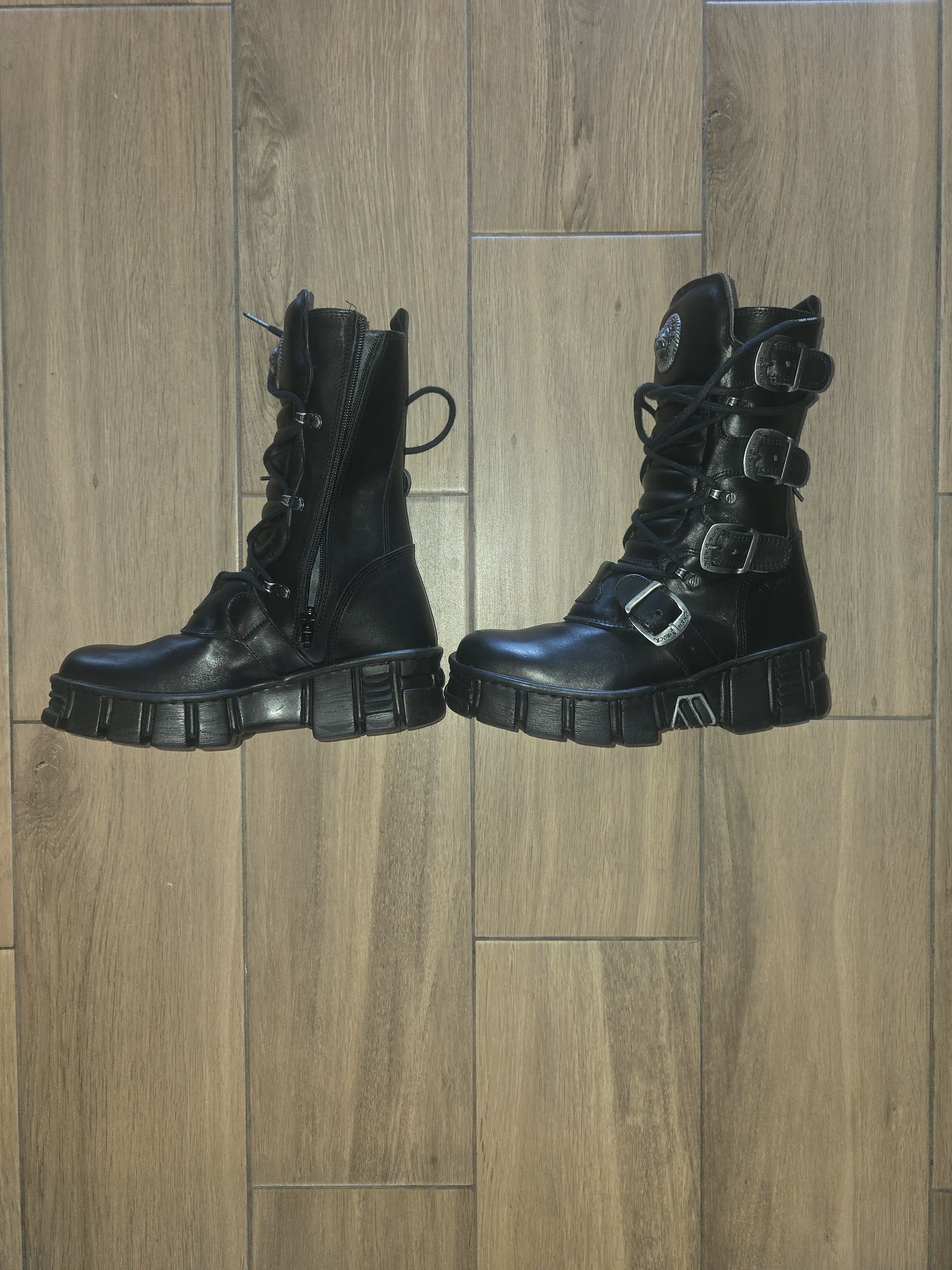 New Rock (BRAND NEW) New Rock High Boots M-WALL1473-S7 Size US 6.5 / EU 39-40 - 5 Thumbnail